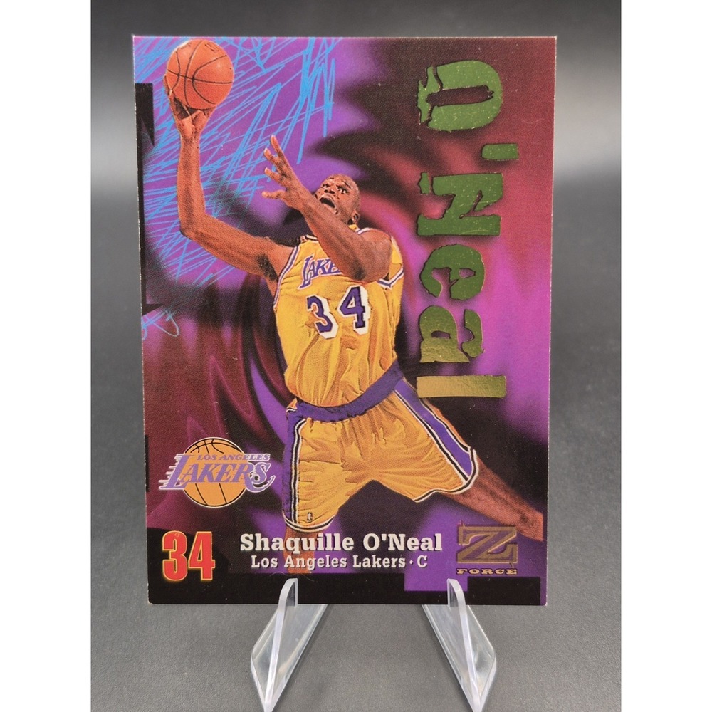 1997-98 Skybox Shaquille O'Neal #34 Z-Force Los Angeles Lakers MVP